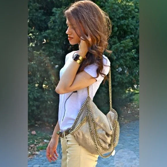 Stella McCartney Falabella Woven Chain Tote Bag - Picture 3 of 4